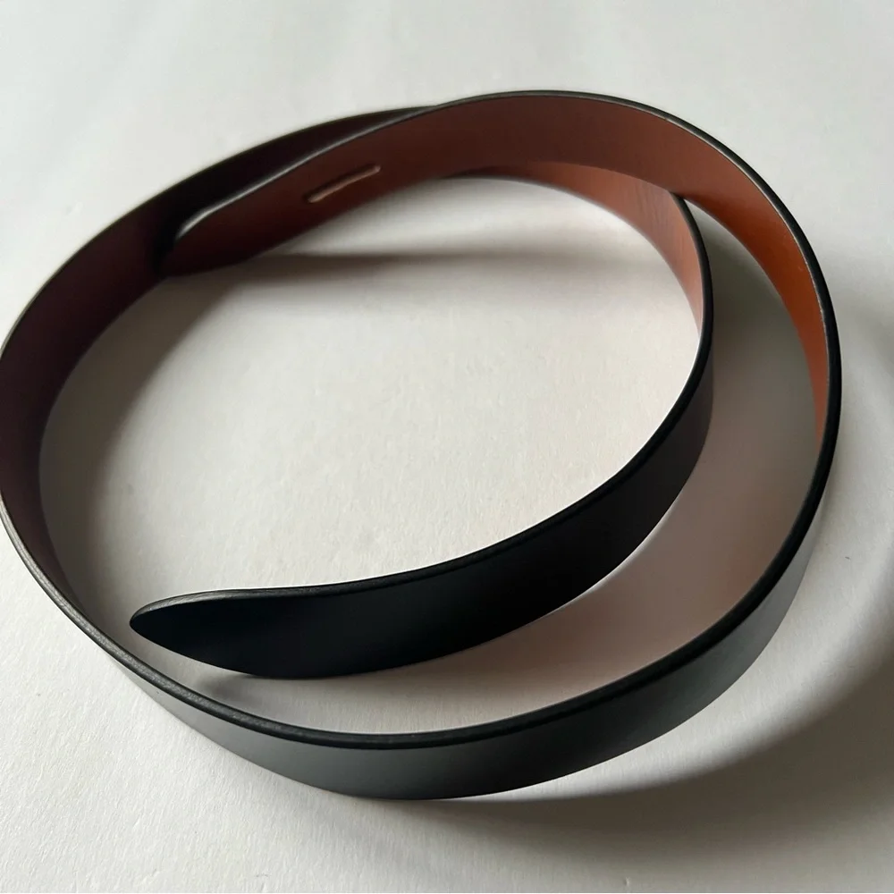 Isabel Marant Reversible Black and Brown Leather Knot Belt